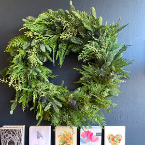 22" Winter wreath
